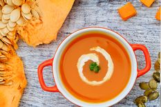 Sopa de calabaza cremosa en tres pasos Foto: El gourmet