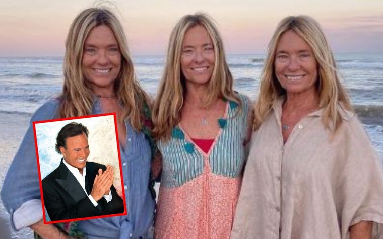 Las Trillizas de Oro María Eugenia, María Emilia y María Laura recordaron sus comienzos con Julio Iglesias. Foto: Instagram Trillizas de Oro /Julio Iglesias