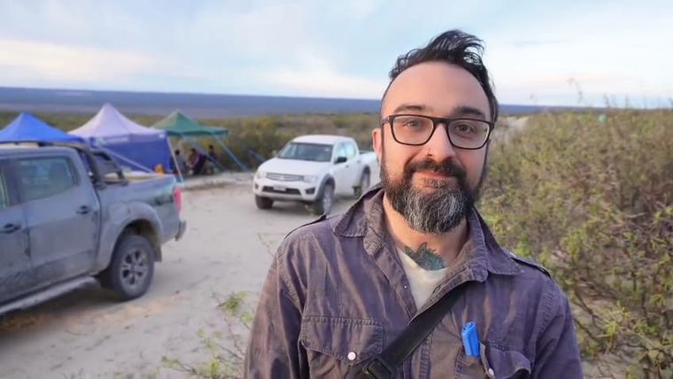 Mauricio Cerroni, el paleontólogo mendocino que participa de Expedición Cretácica I – 2025.