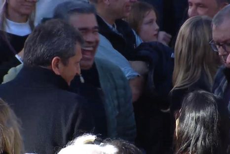 El círculo más cercano de Cristina Fernández de Kirchner se hizo presente en la movilización. El círculo más cercano de Cristina Fernández de Kirchner se hizo presente en la movilización.