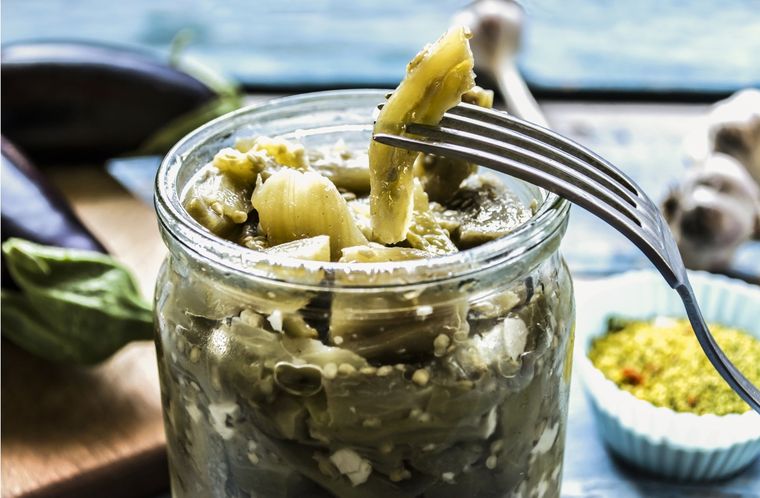 Berenjenas en escabeche Una receta clásica para hacer en simples pasos Foto: Shutterstock