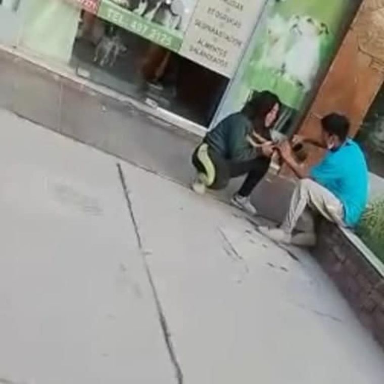 Los jóvenes fueron filmados en Maipú