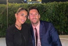 Antonela y Messi, en París. Foto: Instagram