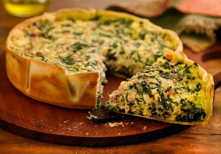 Receta de tarta de verduras y queso paso a paso.
