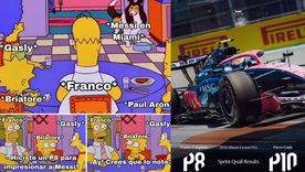 Franco Colapinto fue 8° en la qualy Sprint de Miami y las redes explotaron de memes.