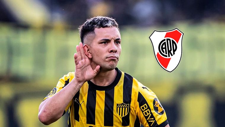 Leonardo Fernández López la rompió con la camiseta de Peñarol, pero su pase es de Toluca. Foto: Peñarol y Paladar Negro