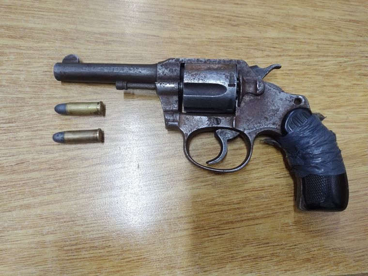 Un revólver secuestrado a la banda Foto: Ministerio de Seguridad