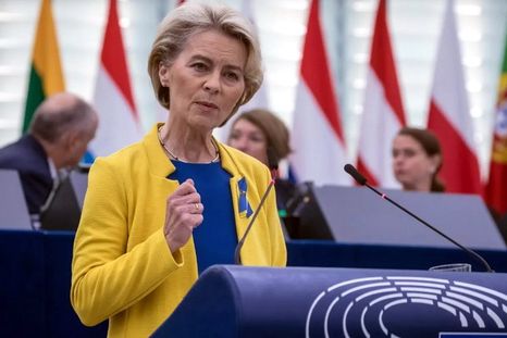 La presidenta de la Comisión Europea de la Unión Europea, Ursula von der Leyen. Foto: Efe