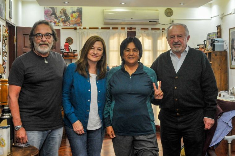 Gustavo Rollandi, Estela Díaz, Milagro Sala y Hugo Yasky Foto: Télam