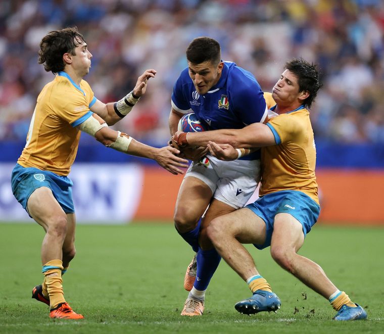 La selección de Uruguay no se achicó pero perdió poder ante Italia. Foto: Los Teros