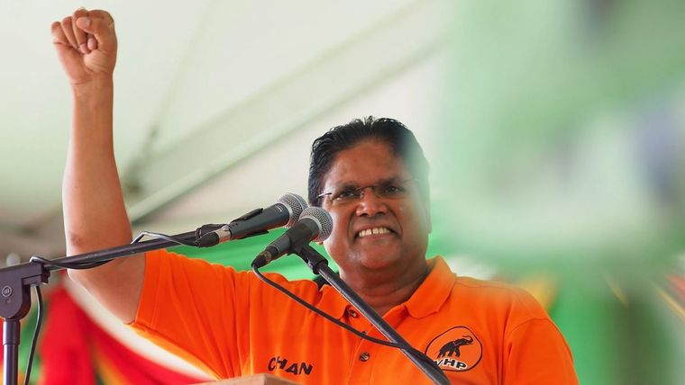 Chandrikapersad Santokhi, exministro de Justicia y de Policía de Surinam.