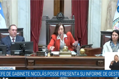 El momento en el que Villarruel le llamó la atención a Sagasti en el Senado Foto: Captura El momento en el que Villarruel le llamó la atención a Sagasti en el Senado Foto: Captura