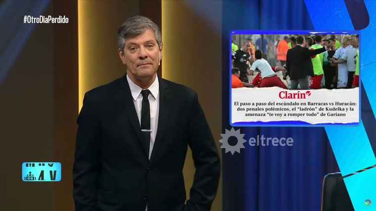 El conductor habló sobre la polémica del partido de Barracas Central y Huracán. El conductor habló sobre la polémica del partido de Barracas Central y Huracán.