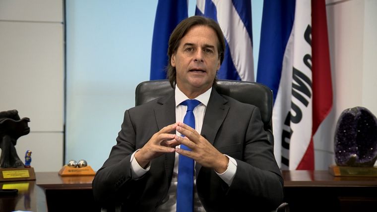 Luis Lacalle Pou no dejó pasar la oportunidad de criticar al régimen de Nicolás Maduro Foto: Luis Lacalle Pou