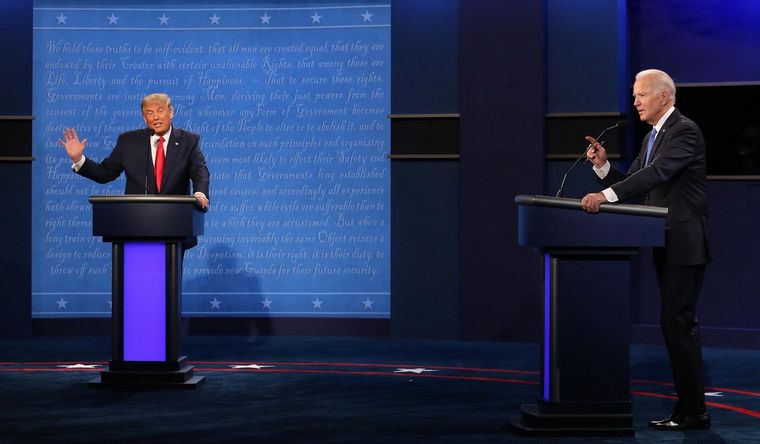 Trump y Biden acaparan las intenciones de voto en EEUU. Foto: Efe.