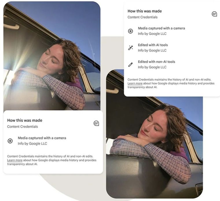 El auge de las fotos generadas con IA obliga a gigantes como Google a crear nuevas herramientas de verificación. El auge de las fotos generadas con IA obliga a gigantes como Google a crear nuevas herramientas de verificación.