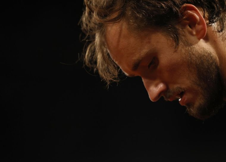 La decepción de Daniil Medvedev. Foto: EFE
