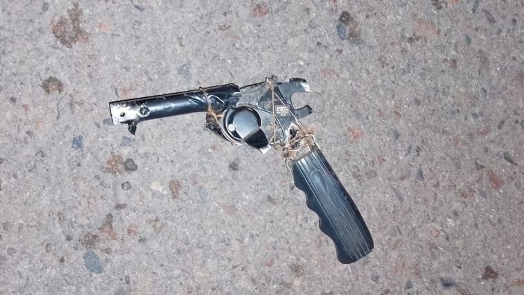 El arma tumbera incautada en el operativo Foto: Ministerio de Seguridad de Mendoza