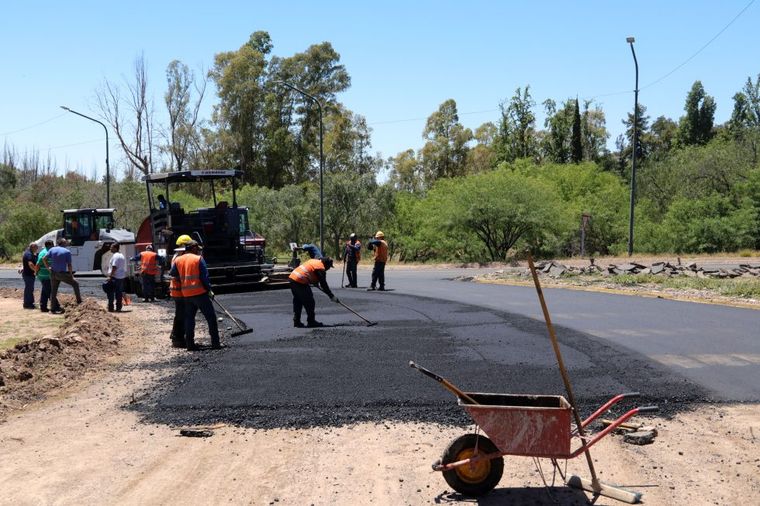 Remodelación de la rotonda del Parque San Martín en la calle San Francisco de Asís.