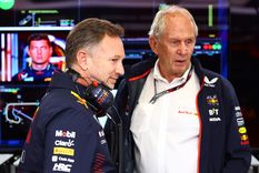 Helmut Marko (derecha), asesor del equipo Red Bull Racing, junto al jefe del equipo Christian Horner. Foto: F1 Helmut Marko (derecha), asesor del equipo Red Bull Racing, junto al jefe del equipo Christian Horner. Foto: F1