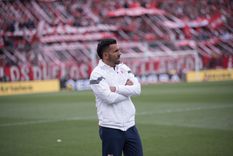 El entrenador del Rojo se mostró molesto por la jugada del final. Foto: Independiente El entrenador del Rojo se mostró molesto por la jugada del final. Foto: Independiente