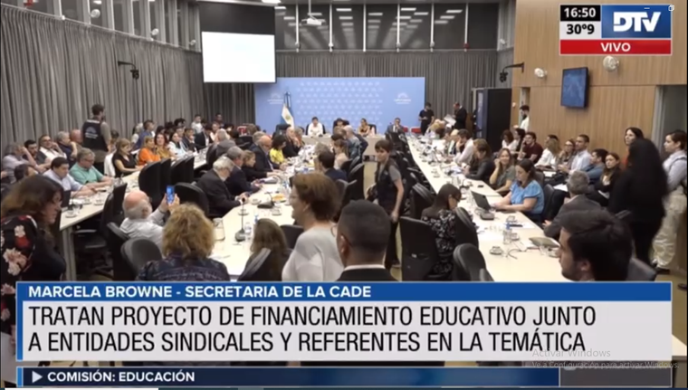 Tratan el protecto de financiamiento educativo Foto: Diputados TV