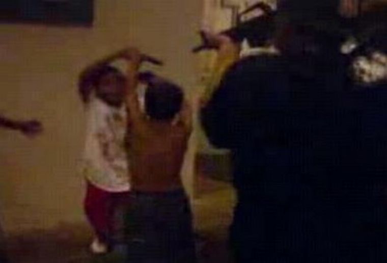 Las difusas imágenes del video casero.