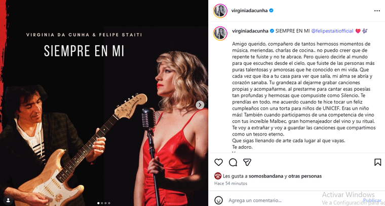 El posteo de despedida. El posteo de despedida.