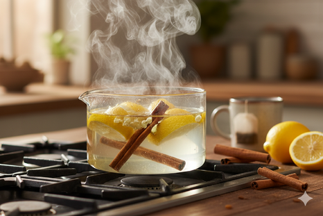 Hervir una mezcla de ingredientes naturales durante 15 minutos es suficiente para cambiar por completo el aroma de cualquier ambiente de la casa. Hervir una mezcla de ingredientes naturales durante 15 minutos es suficiente para cambiar por completo el aroma de cualquier ambiente de la casa.