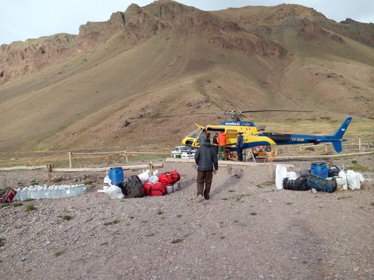 Imagen ilustrativa de rescate en el Aconcagua. Foto: Gobierno de Mendoza