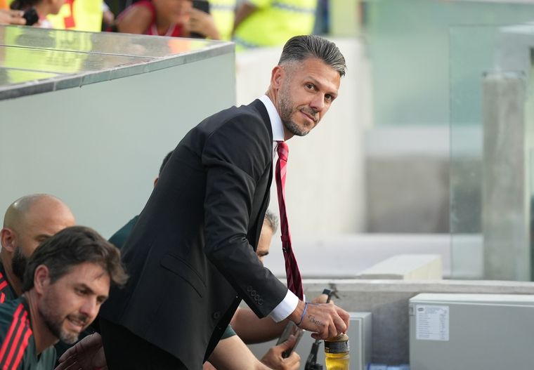 Martín Demichelis habló de la victoria. Foto: NA