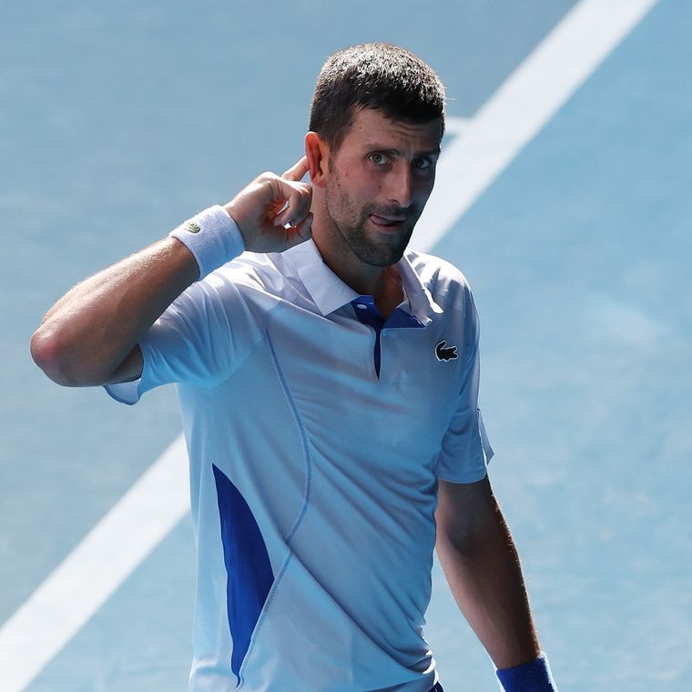 Novak Djokovic celebra su pase a semis. Foto: @AustralianOpen