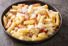 Pasta a la gricia Una receta clasica de Italia para sorprender a tu familia. Foto: Shutterstock