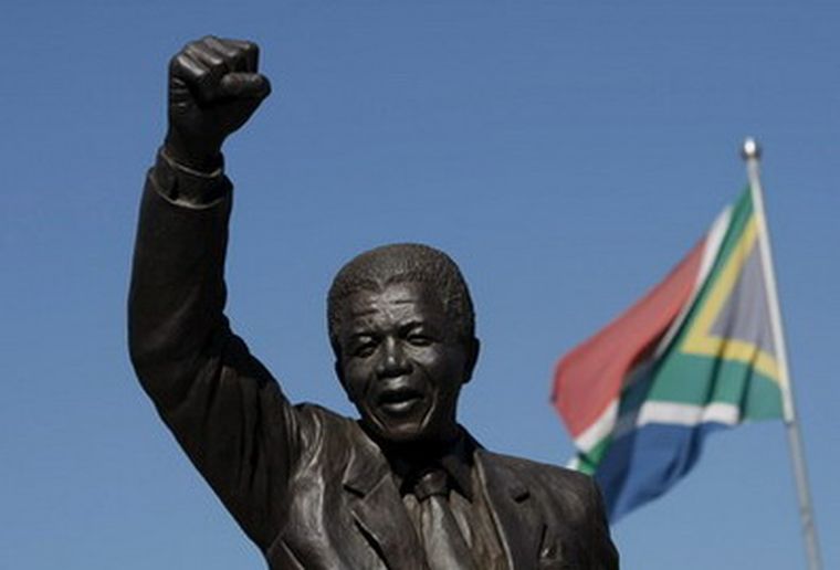 Estatua de Nelson Mandela. Foto: EFE