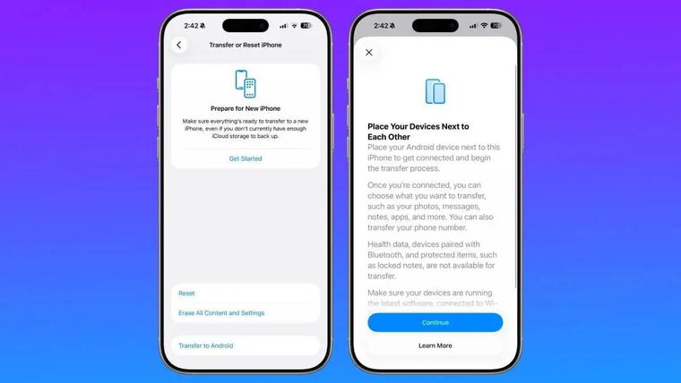 Cambios en la forma de transferir archivos con iOS 26. Cambios en la forma de transferir archivos con iOS 26.