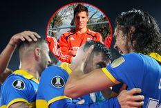 Boca clasificó y Gaspar Servio, ex River, festejó la victoria con mucha alegria Foto: Boca Juniors