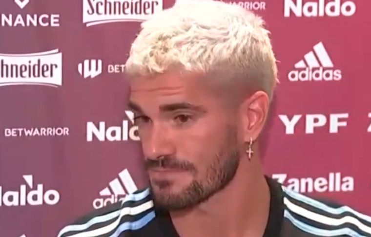 Rodrigo De Paul El jugador del Atlético de Madrid y una llamativa sentencia sobre la continuidad para llegar al Mundial.