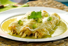 Unas sabrosas enchiladas son perfectas para cualquier momento del día
