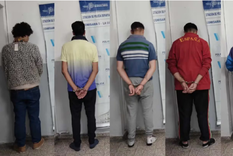 Cinco de los ocho detenidos por el crimen del joven en Santa Teresita Foto: Policía Bonaerense