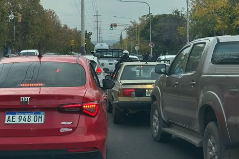 Congestión vehicular en el Corredor del Oeste Foto: gentileza