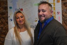 Roberto Macho y Adriana Iranzo van por la conducción de ATE. Foto: Walter Moreno / MDZ