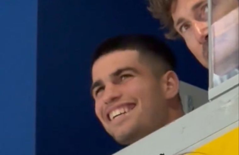 Alcaraz en la Bombonera. Foto: Captura