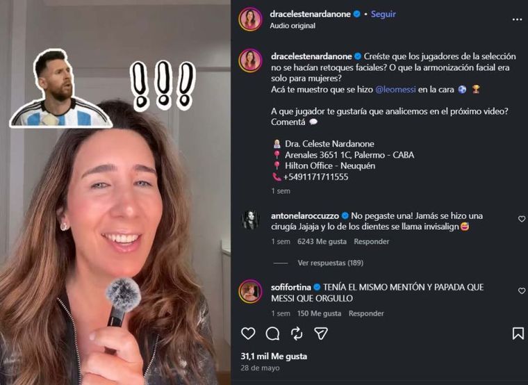 El comentario de Roccuzzo. El comentario de Roccuzzo.