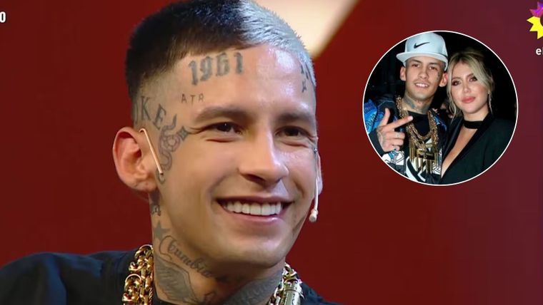 Cómo L-Gante recuerda a Wanda Nara. / Captura TV