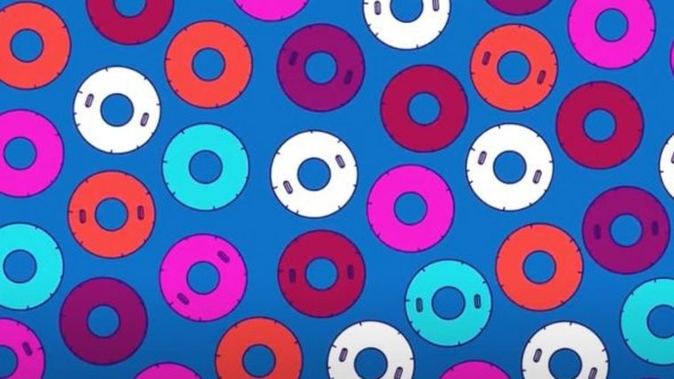 Acertijo visual, reto visual, dona