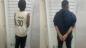 Los dos malvivientes detenidos tras una persecución policial en Luján de Cuyo. Los dos malvivientes detenidos tras una persecución policial en Luján de Cuyo.