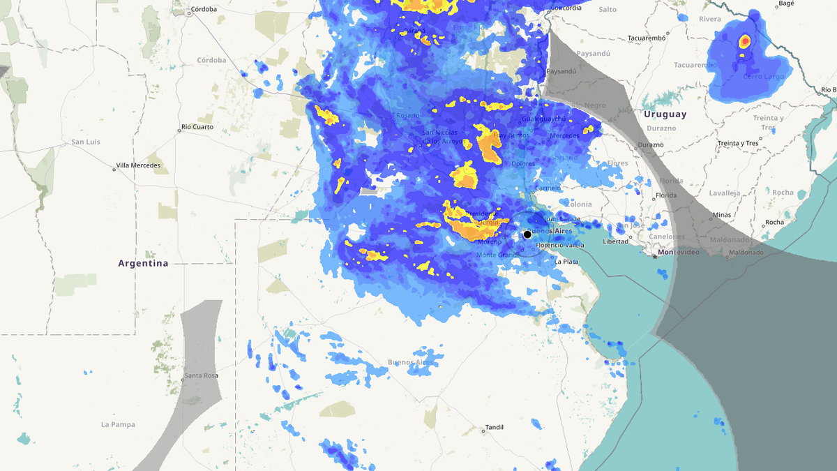 Alerta por ciclogénesis en el AMBA: pronostican intensas lluvias y ráfagas de hasta 70 km/h