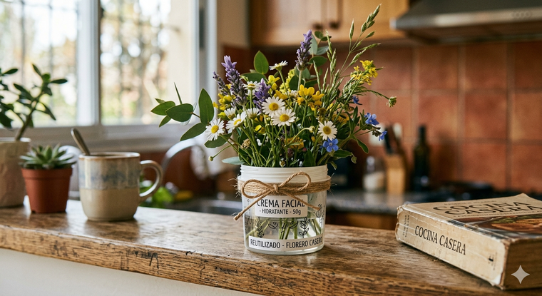 Una forma de reciclar el pote de crema. Una forma de reciclar el pote de crema. 