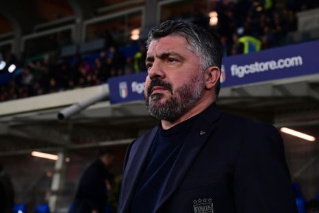 Gennaro Gattuso, entrenador de la Azzurra. Gennaro Gattuso, entrenador de la Azzurra.