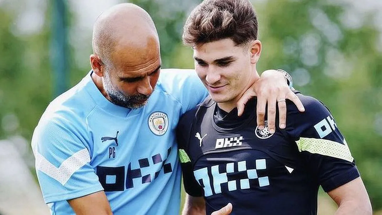 Julián es muy considerado por Pep, pero no jugó la final.